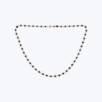 14K Yellow Gold Lapis Lazuli Disc Necklace 18"