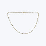 14K Yellow Gold Mother-Of-Pearl Square Necklace 20"