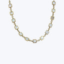 14K Yellow Gold Mother-Of-Pearl Square Necklace 20"