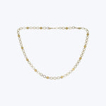 14K Yellow Gold Square Necklace 16"