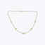 14K Yellow Gold Flat Mixed-Link Necklace 18"