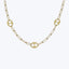 14K Yellow Gold Flat Mixed-Link Necklace 18"