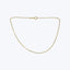 14K Yellow Gold Paper Clip With Charm Clasp Necklace 24"