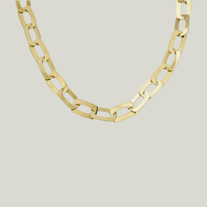 14K Yellow Gold Modern Necklace 18"