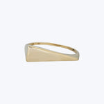 14K Yellow Gold Wedge Ring 6