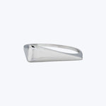 14K White Gold Wedge Ring 8