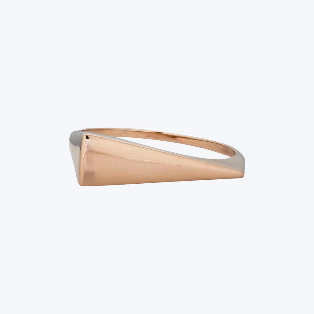 14K Rose Gold Wedge Ring 8