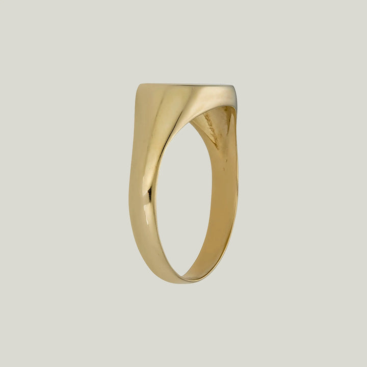 14K Yellow Gold Signet Ring 6