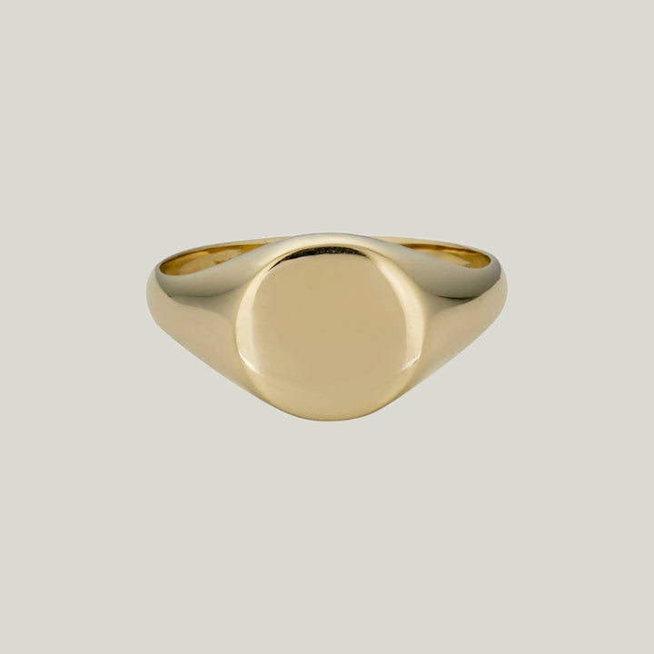 14K Yellow Gold Signet Ring 6