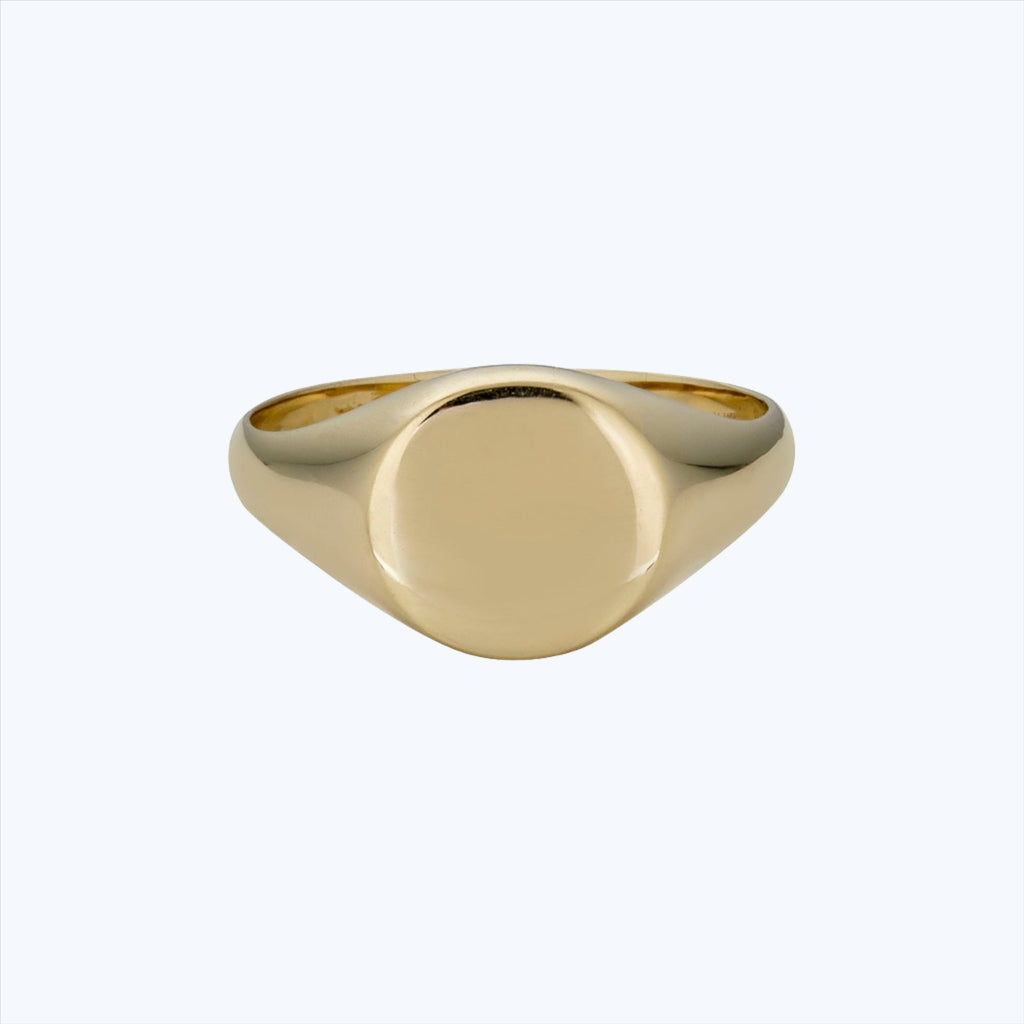 14K Yellow Gold Signet Ring 6