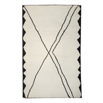 Cream Moroccan Wool Rug - 6' x 9'