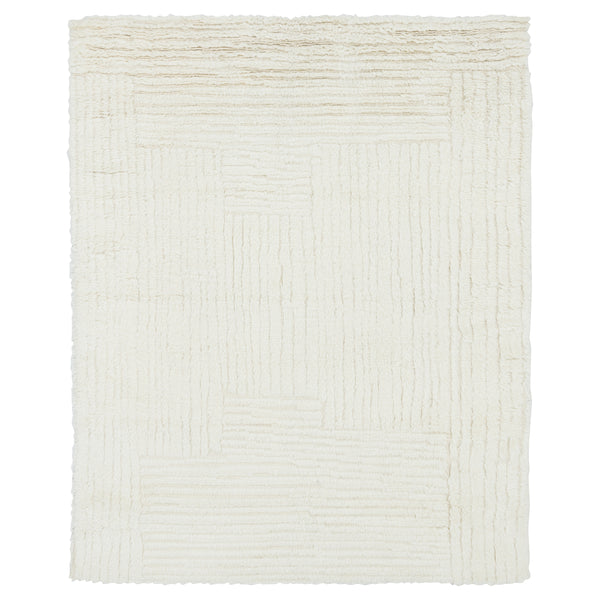 Cream Moroccan Wool Rug - 8' x 10'