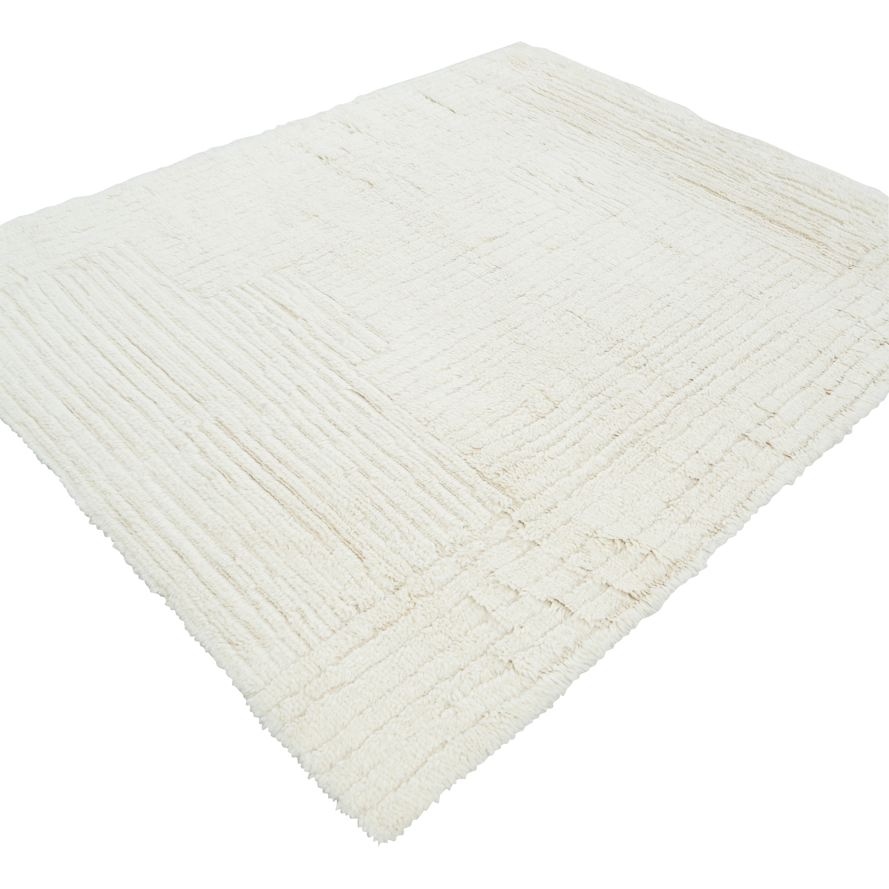 Cream Moroccan Wool Rug - 8' x 10'