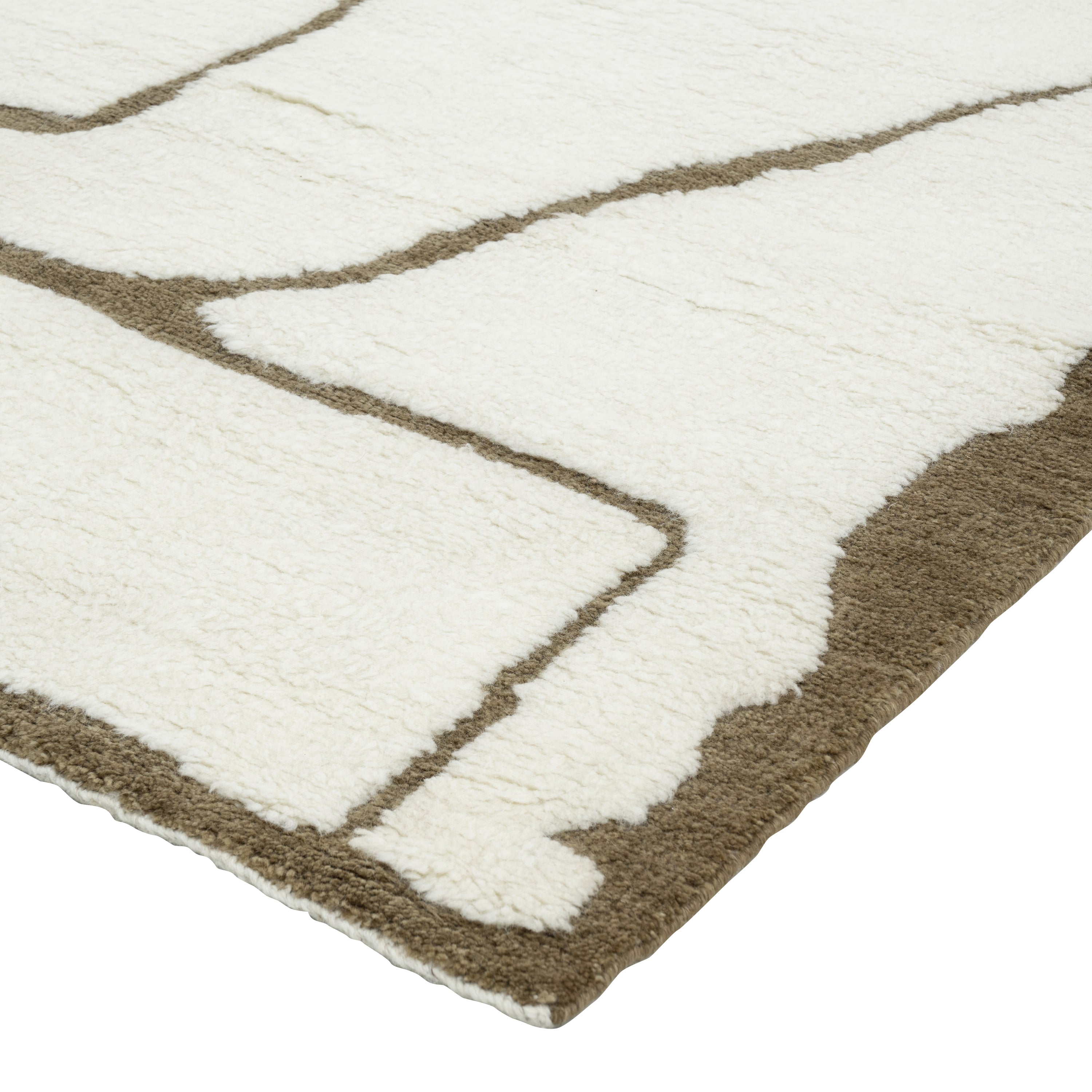 Cream Moroccan Wool Rug - 8' x 10'