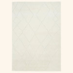 Cream Moroccan Wool Rug - 10' x 14'