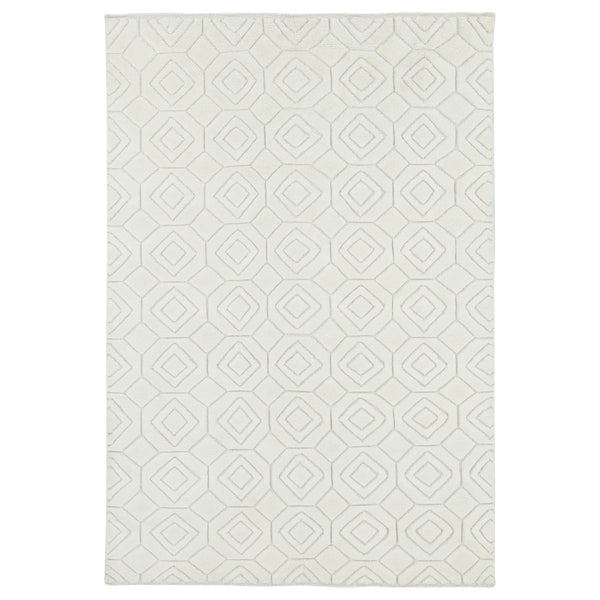 Cream Moroccan Wool Rug - 6' x 9'