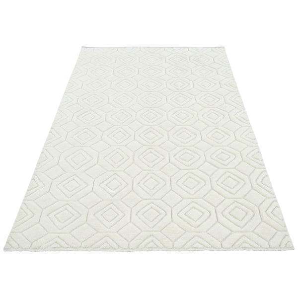 Cream Moroccan Wool Rug - 6' x 9'