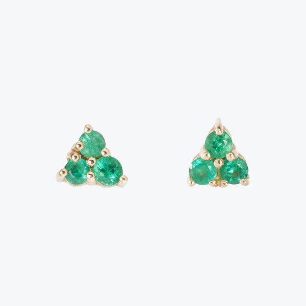 Cluster Studs Emerald
