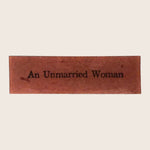 An Unmarried Woman Rectangular Tray