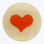 Wide Heart Round Plate