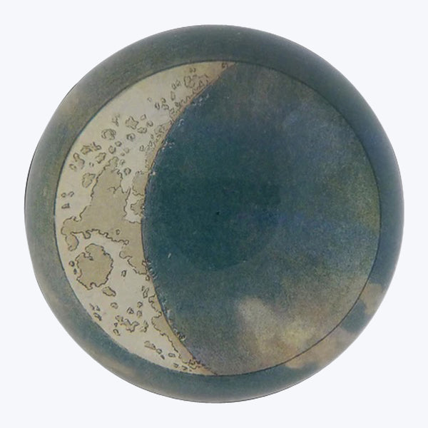 Blue Crescent Dome Paperweight
