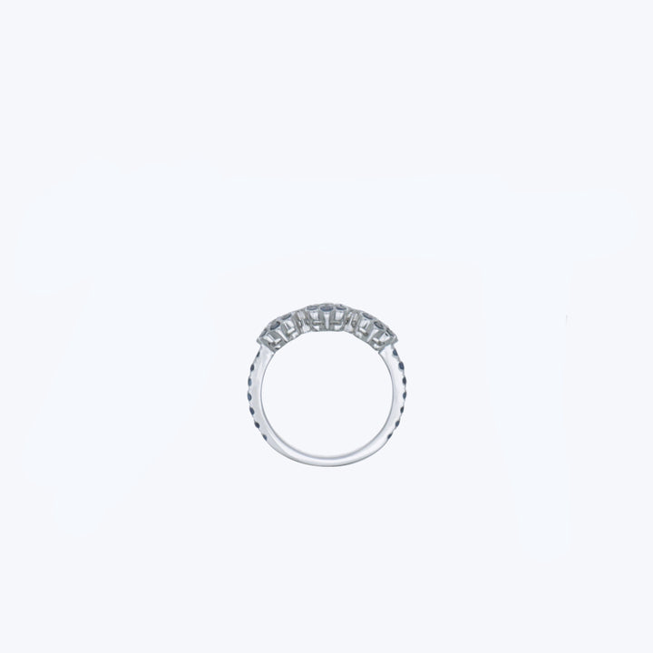 Blue Jean Flower Ring