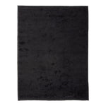 Black Moroccan Shag Wool Rug - 9' x 12'
