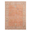 Orange Traditional Turkish Oushak Wool Rug - 10'1" x 14'