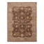 Brown Traditional Turkish Oushak Wool Rug - 6'1" x 8'5"