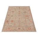 Multicolored Traditional Turkish Oushak Wool Rug - 7'11" x 9'3"