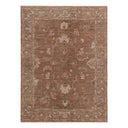 Brown Traditional Turkish Oushak Wool Rug - 6' x 9'