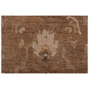 Brown Traditional Turkish Oushak Wool Rug - 6' x 9'