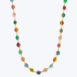 Multi-Stone 18k Woven Necklace