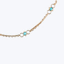 Turquoise 18k Whisper Chain Necklace