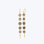 Labradorite 18k Graduated Textile Earrings