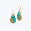 Turquoise 18k One of a Kind Earrings