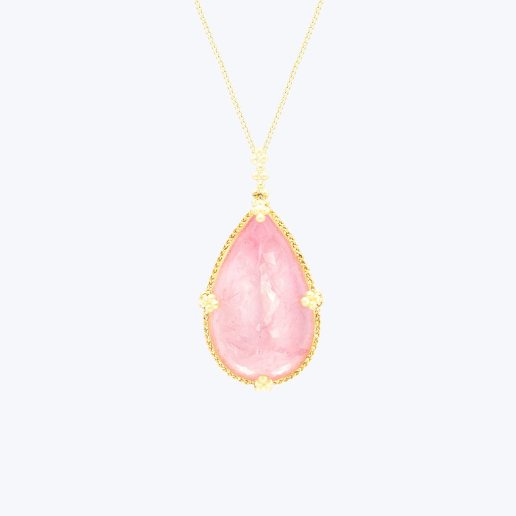 Morganite 18k One of a Kind Necklace