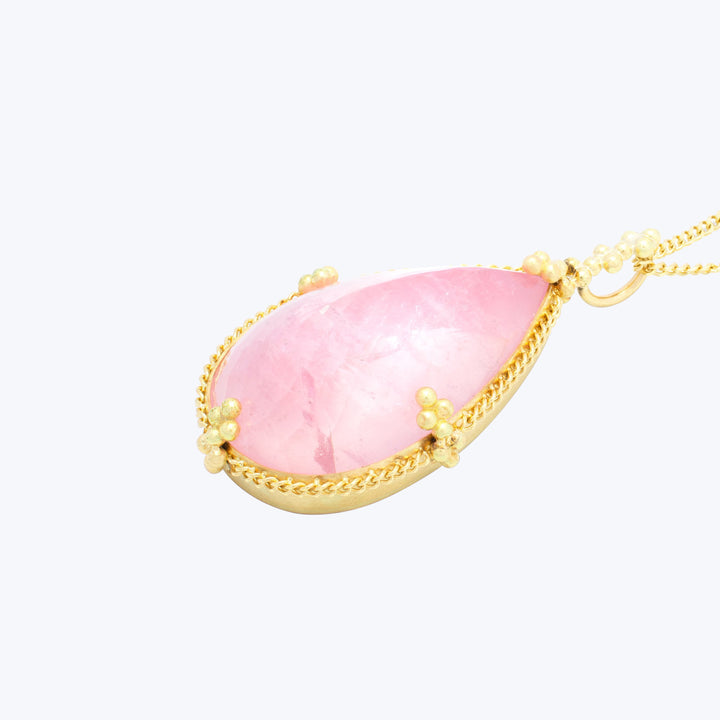 Morganite 18k One of a Kind Necklace