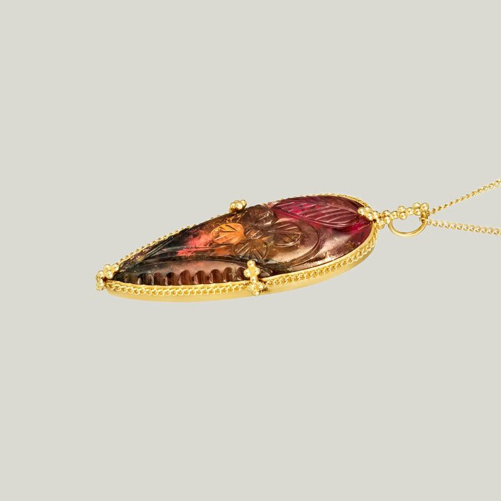 Extra Large Tourmaline 18k One of a Kind Necklace (2)