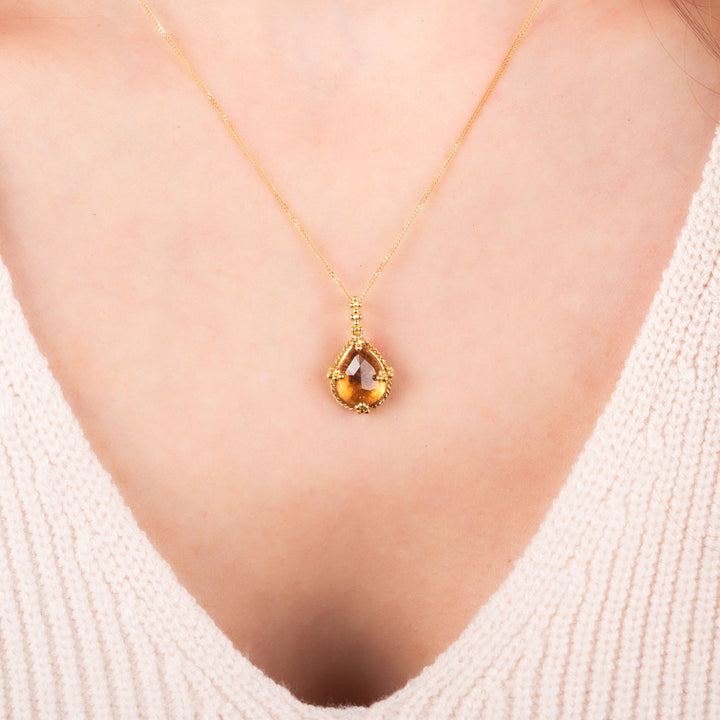 Small Tourmaline 18k One of a Kind Necklace (1)