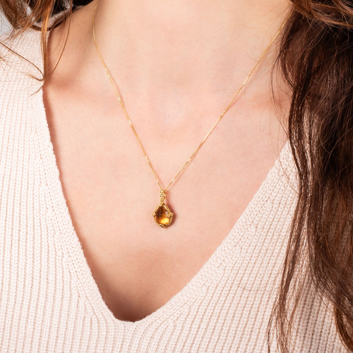 Small Tourmaline 18k One of a Kind Necklace (1)