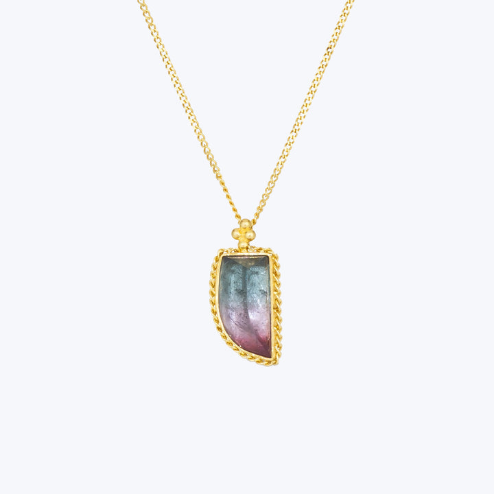 Small Tourmaline 18k One of a Kind Necklace (3)
