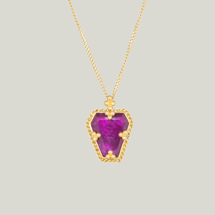 Medium Ruby 18k One of a Kind Necklace
