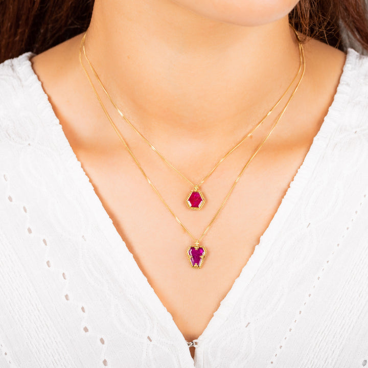 Medium Ruby 18k One of a Kind Necklace