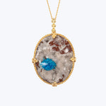 Cavansite 18k One of a Kind Necklace (1)