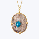 Cavansite 18k One of a Kind Necklace (2)