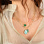 Medium Turquoise 18k One of a Kind Necklace