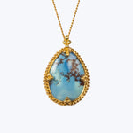 Small Turquoise 18k One of a Kind Necklace