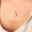 Small Turquoise 18k One of a Kind Necklace