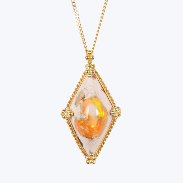 Mexican Opal One of a Kind Necklace